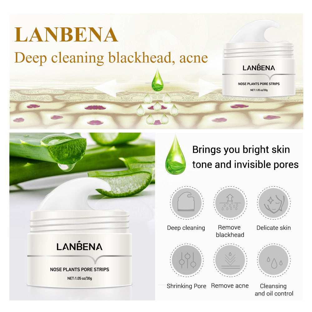 LANBENA Membrane nasale pour points noirs Aspiration des points noirs Déchirure pour éliminer l'acné