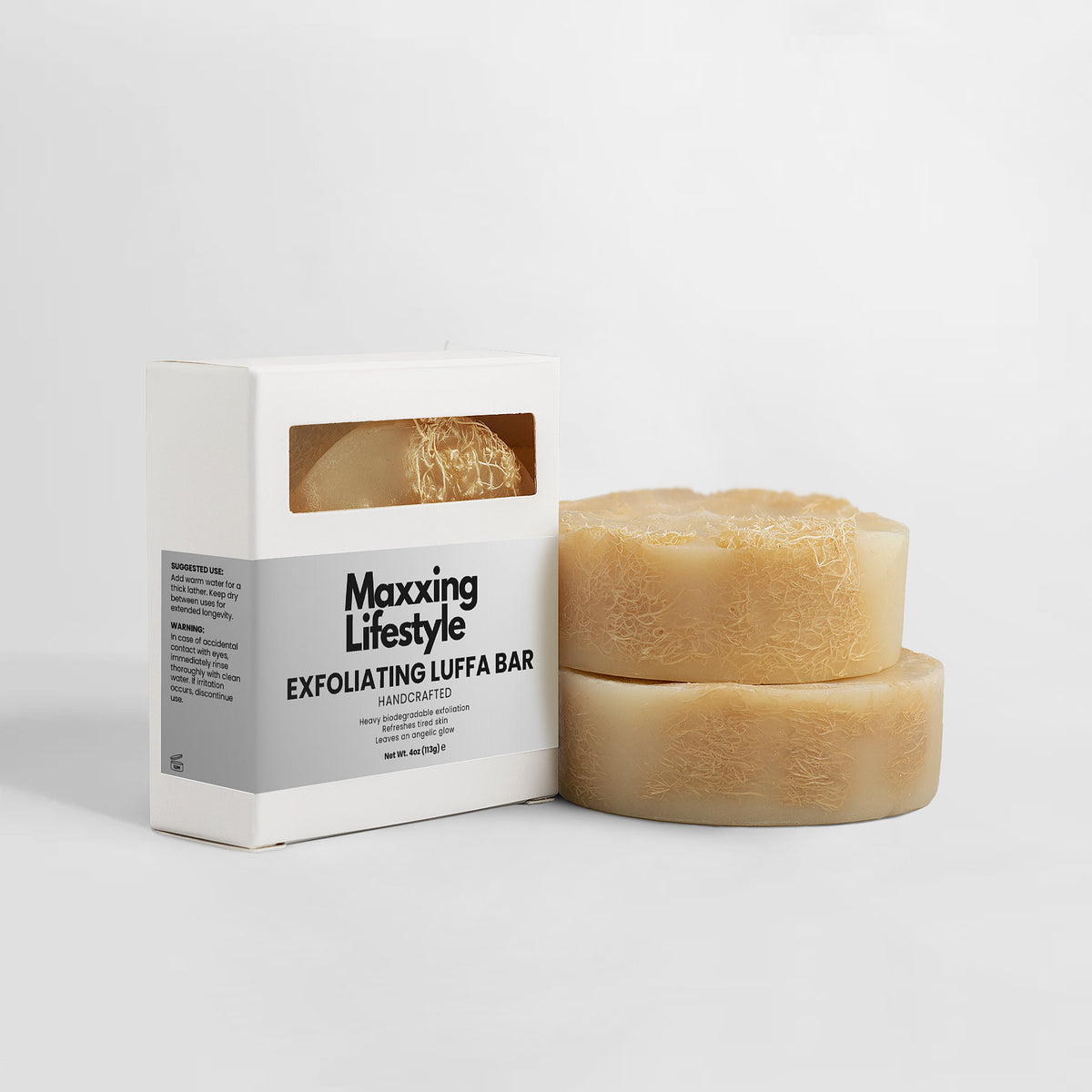 Barra de luffa exfoliante