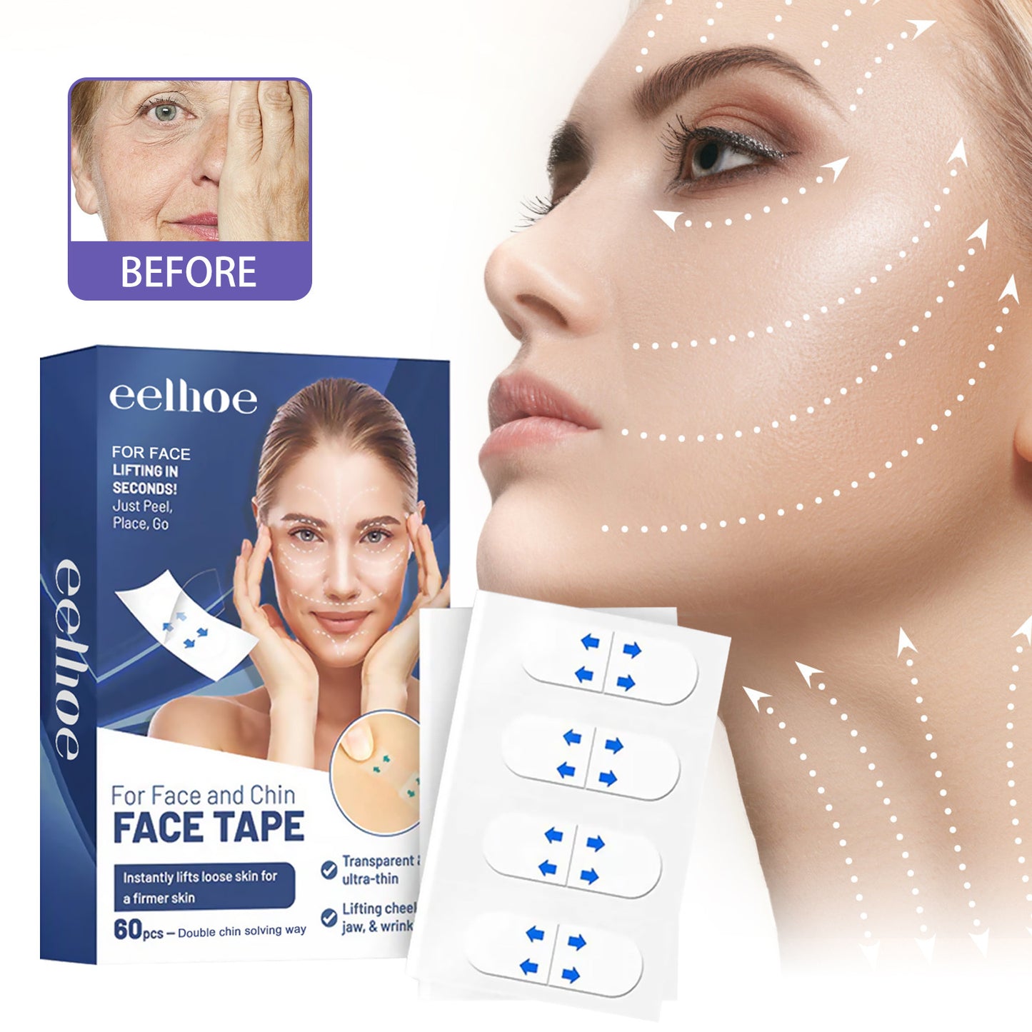 Pasta reafirmante para lifting facial EELHOE