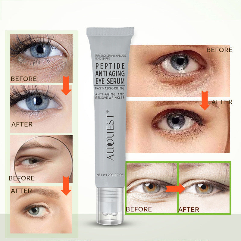 Crema antiarrugas para ojos con polipéptidos