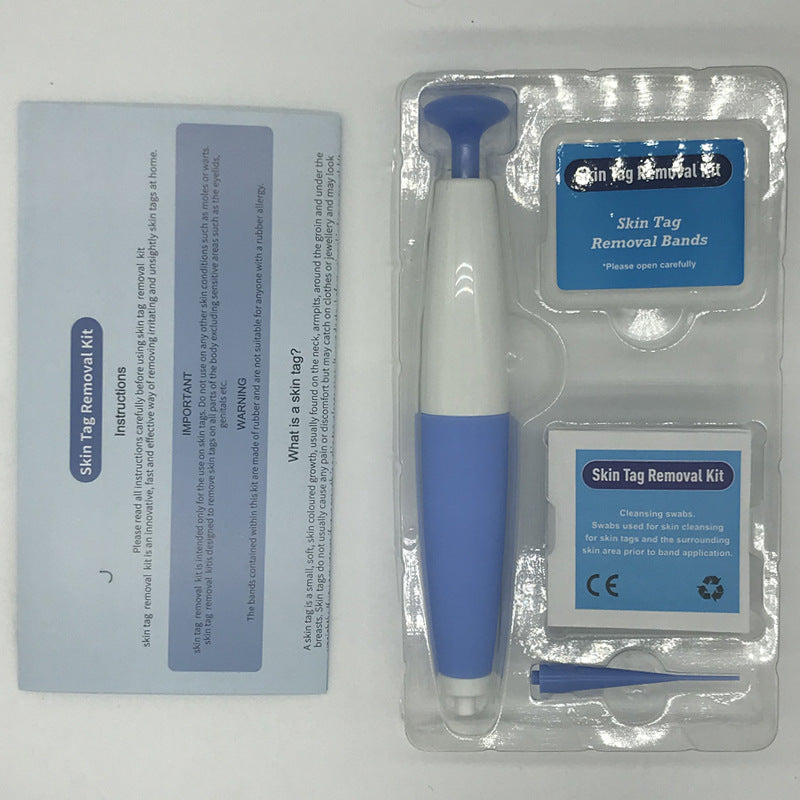 Kit de eliminación de verrugas cutáneas para uso doméstico, removedor de lunares y verrugas, tratamiento con microbandas para verrugas cutáneas.