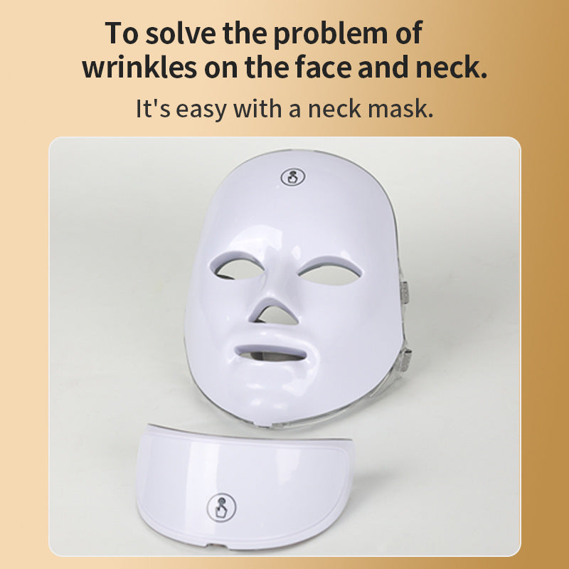 Dispositivo de belleza con máscara LED de colores para el rostro