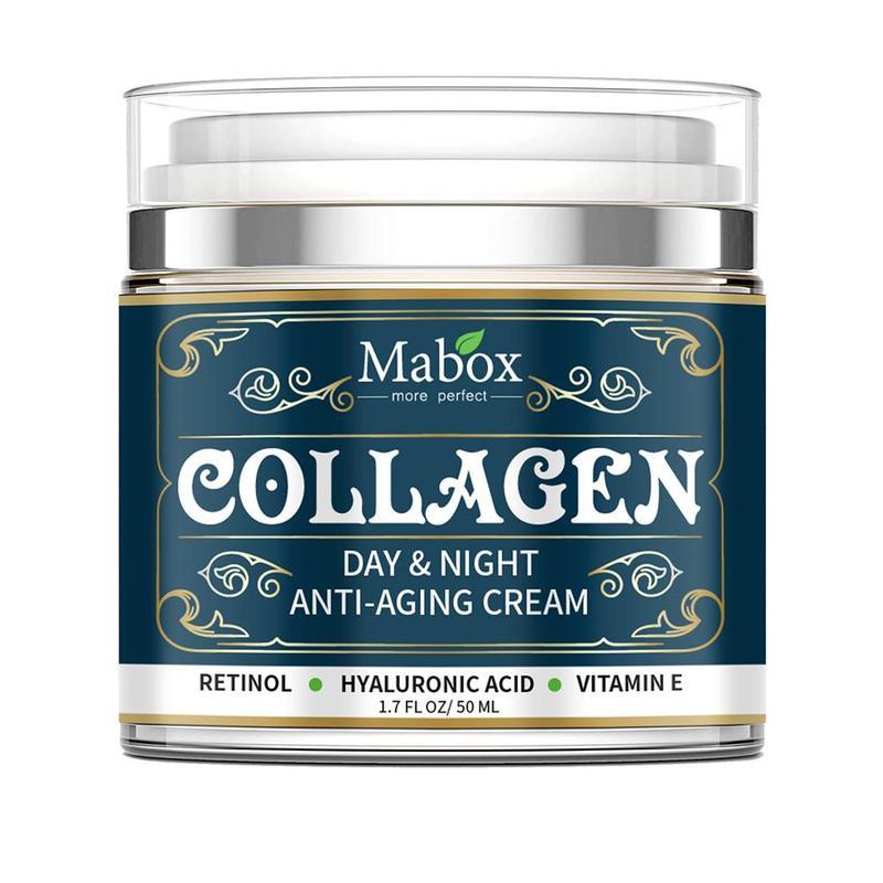 Crema facial hidratante antienvejecimiento con colágeno Mabox