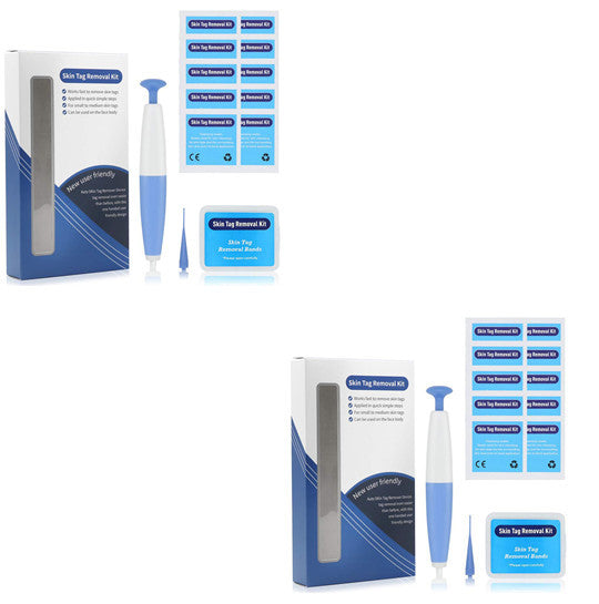 Kit de eliminación de verrugas cutáneas para uso doméstico, removedor de lunares y verrugas, tratamiento con microbandas para verrugas cutáneas.