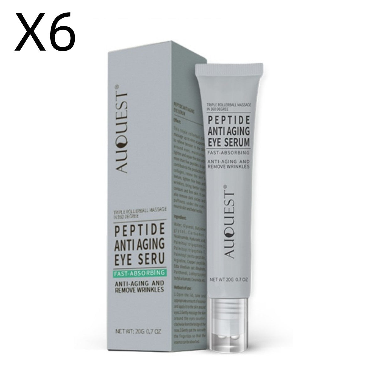 Crema antiarrugas para ojos con polipéptidos