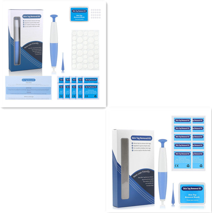Kit de eliminación de verrugas cutáneas para uso doméstico, removedor de lunares y verrugas, tratamiento con microbandas para verrugas cutáneas.
