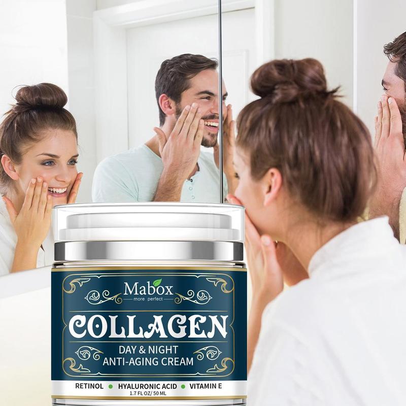 Crema facial hidratante antienvejecimiento con colágeno Mabox