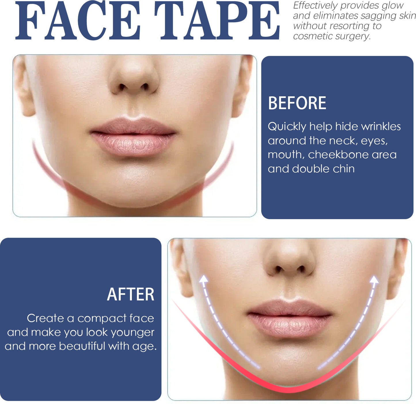 Pasta reafirmante para lifting facial EELHOE
