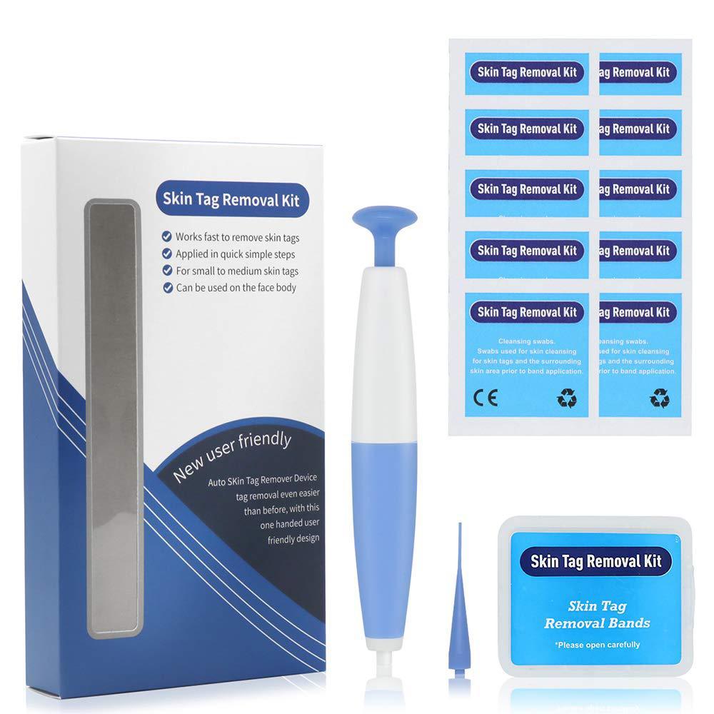 Kit de eliminación de verrugas cutáneas para uso doméstico, removedor de lunares y verrugas, tratamiento con microbandas para verrugas cutáneas.