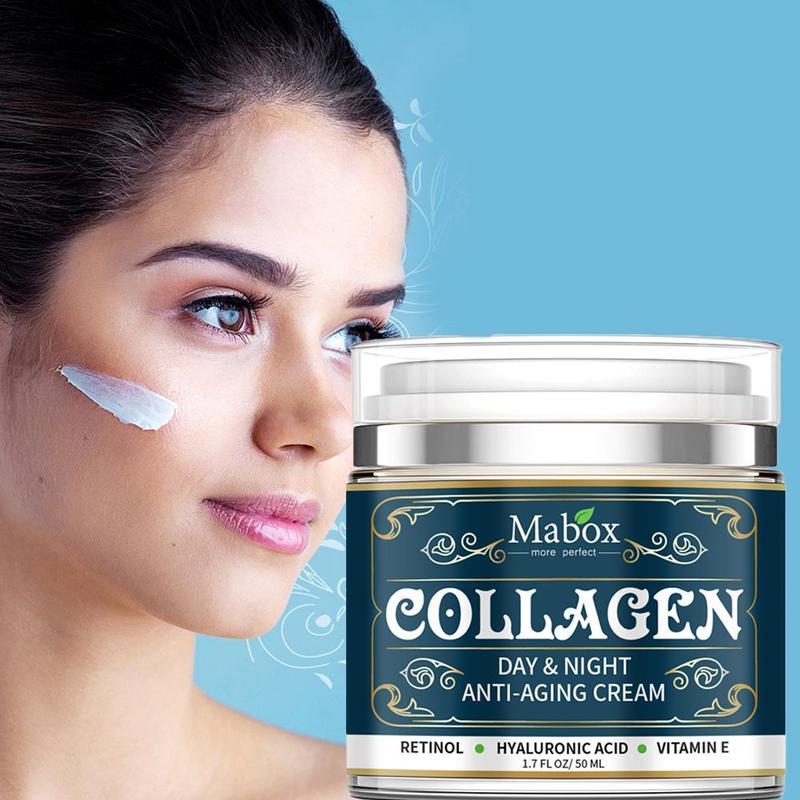 Crema facial hidratante antienvejecimiento con colágeno Mabox