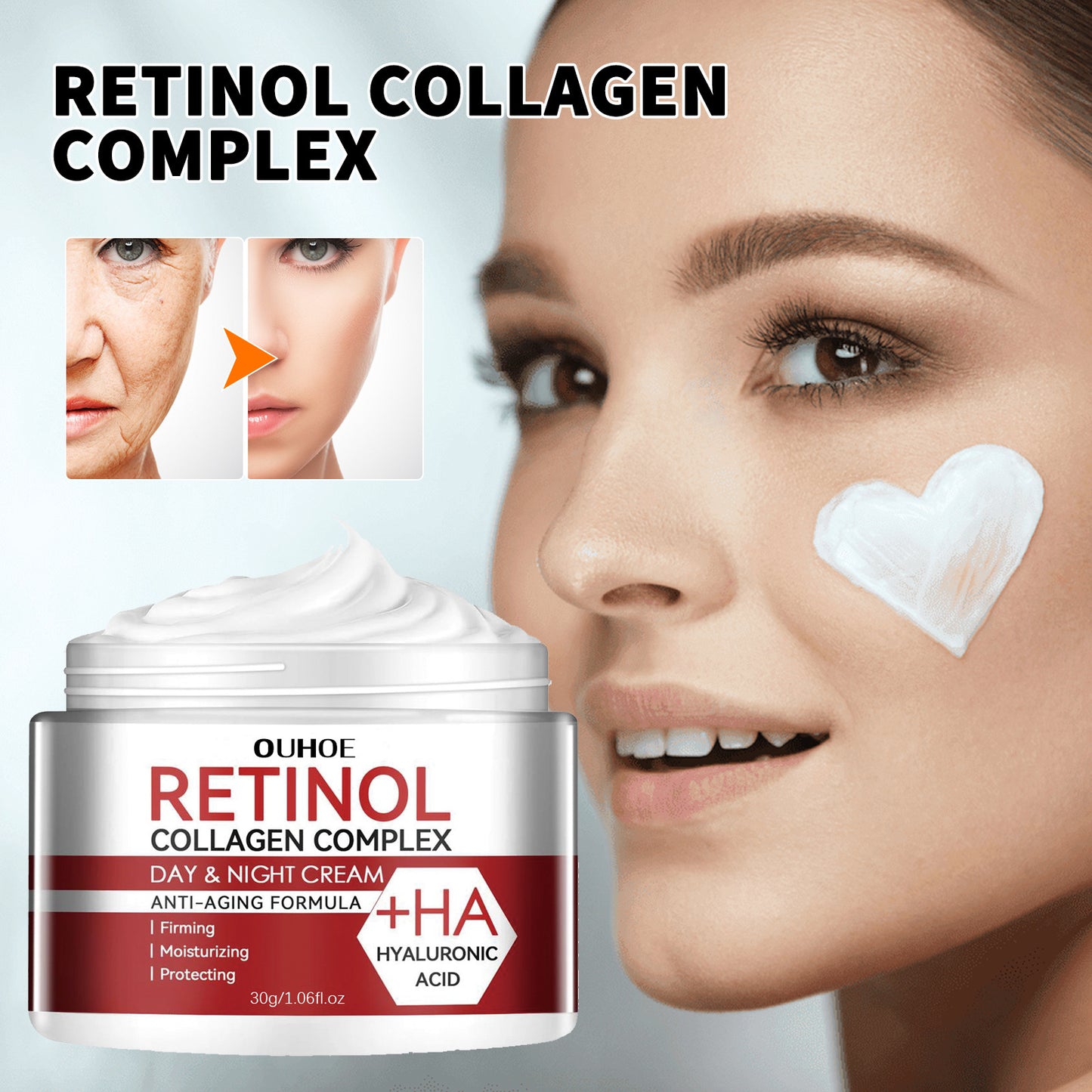 Crème hydratante pour le visage au rétinol