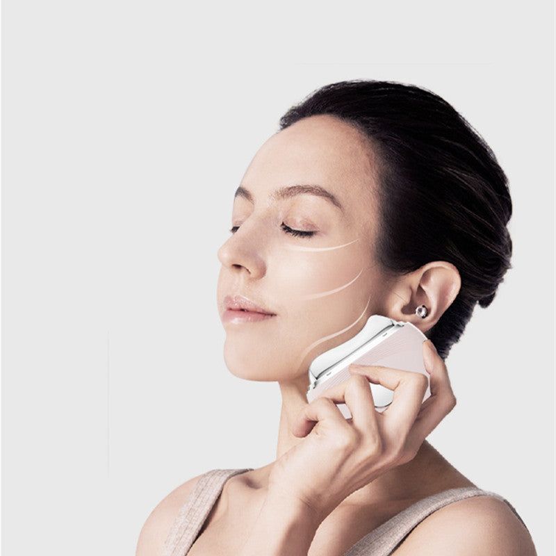Masajeador eléctrico Guasha EMS Lifting facial Eliminación de edemas Reafirmación de grumos de piel Terapia de raspado corporal con calor Dispositivo de belleza para el cuidado de la piel