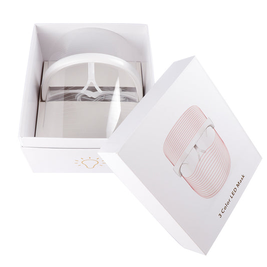Mascarilla facial con luz de color y bombilla pequeña, equipo de belleza, máquina para mascarillas faciales, cuidado de la piel