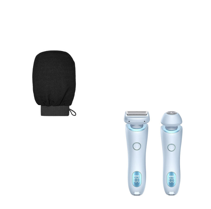 Épilateur 2 en 1 rechargeable par USB pour femmes, rasoir pour le corps, le visage, les jambes, les aisselles, le bikini, les mains et le pubis
