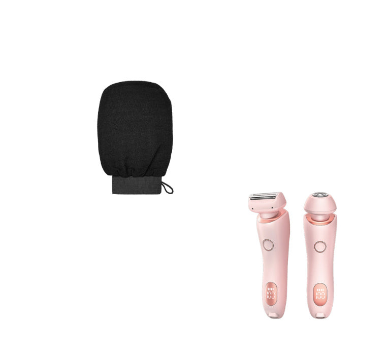 Épilateur 2 en 1 rechargeable par USB pour femmes, rasoir pour le corps, le visage, les jambes, les aisselles, le bikini, les mains et le pubis