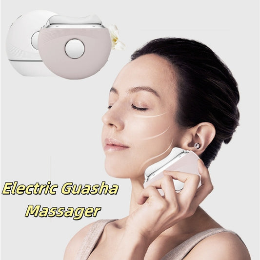 Masseur électrique Gua Sha EMS lifting du visage élimination des œdèmes raffermissement de la peau grattage thermique du corps thérapie soins de la peau appareil de beauté