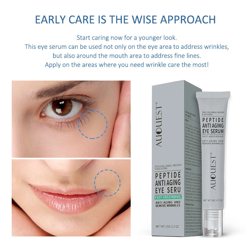 Crème contour des yeux anti-rides aux polypeptides