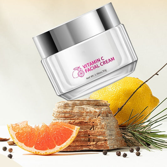 Crema facial con vitamina C para el cuidado de la piel