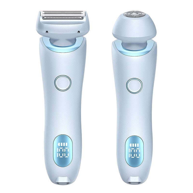 Épilateur 2 en 1 rechargeable par USB pour femmes, rasoir pour le corps, le visage, les jambes, les aisselles, le bikini, les mains et le pubis